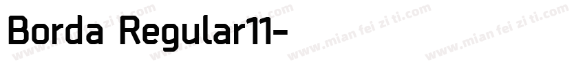 Borda Regular11字体转换